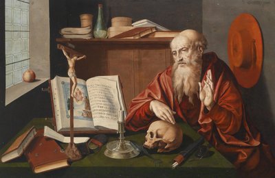 Saint Jerome in His Study by Marinus van Roejmerswaelen